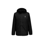 Chaqueta impermeable negra con capucha Abadal