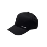 Gorra negra Abadal con logotipo reflectante en el lateral