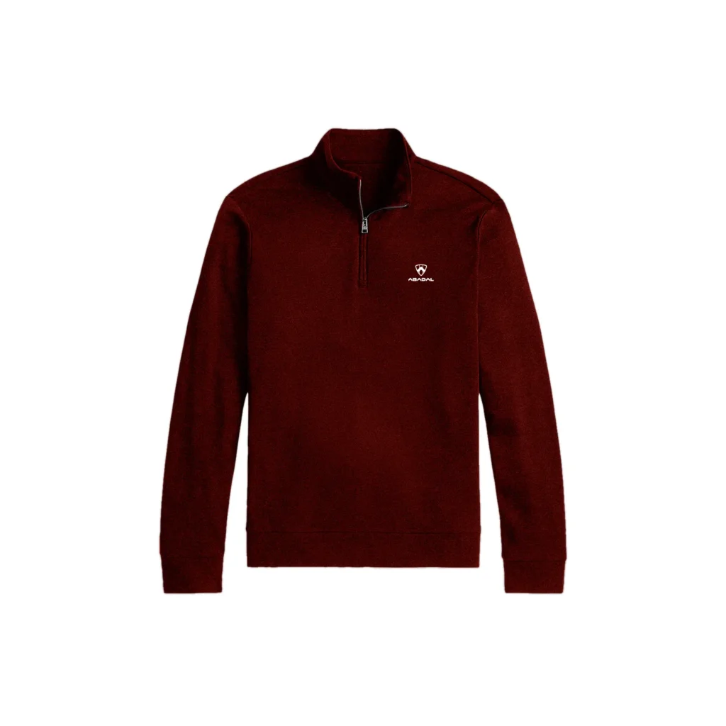 Jersey quarter-zip borgoña Abadal